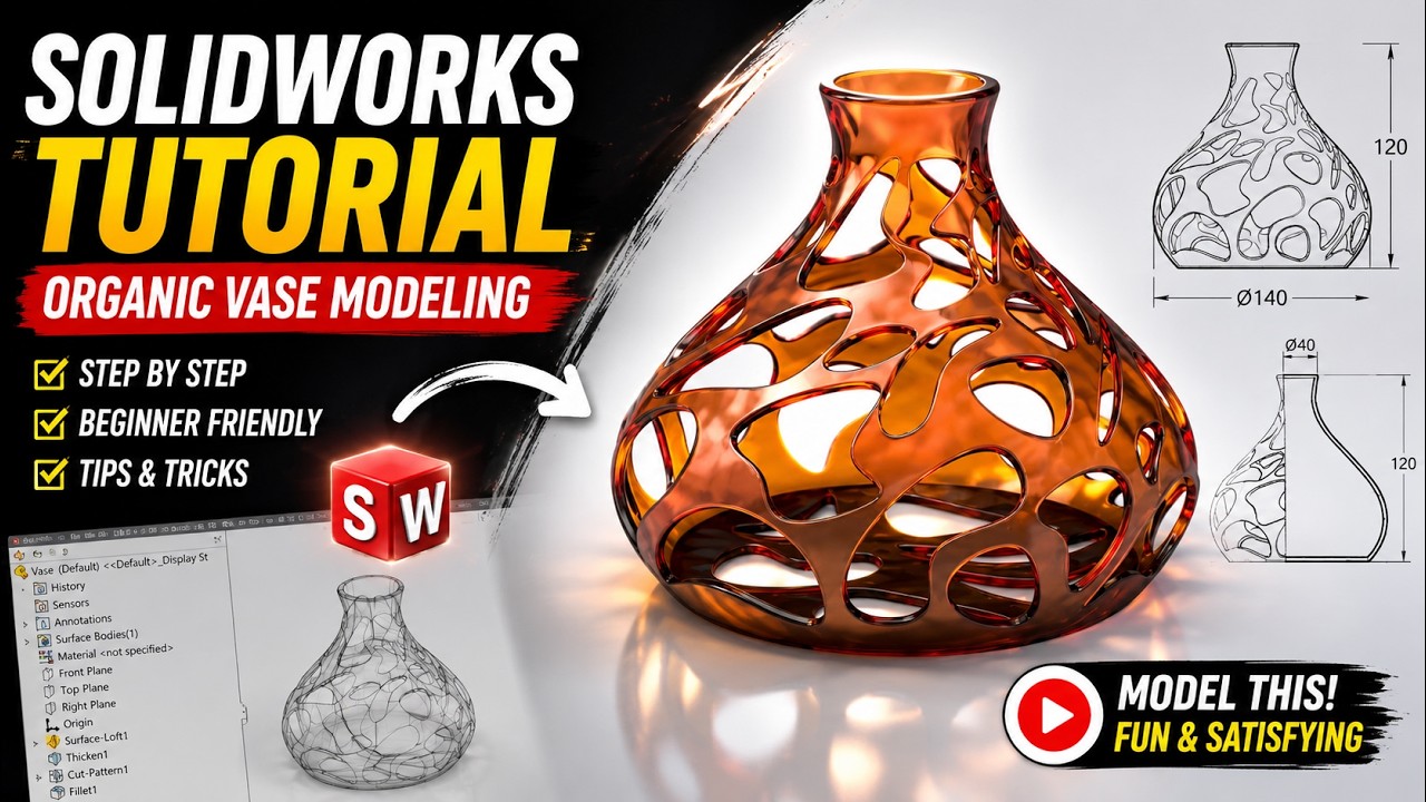Можно ли спроектировать подобную вазу в SOLIDWORKS?