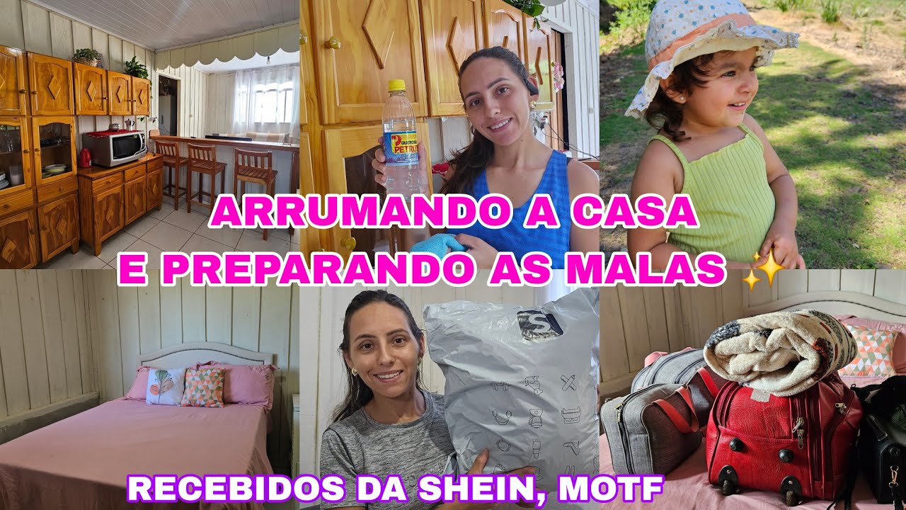 DEIXEI A CASA EM ORDEM ANTES DA VIAGEM ✨🚌FELICIDADE DE VIVER NO SIMPLES PEÇAS LINDAS CHEGOU DA SHEIN
