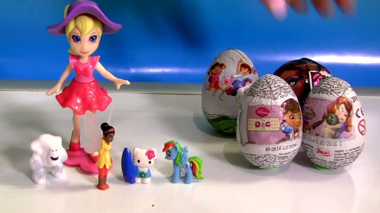 Huge Kinder Surprise Polly Pocket Easter Egg Surprise Disney Fairies Frozen MLP Monster High Toys