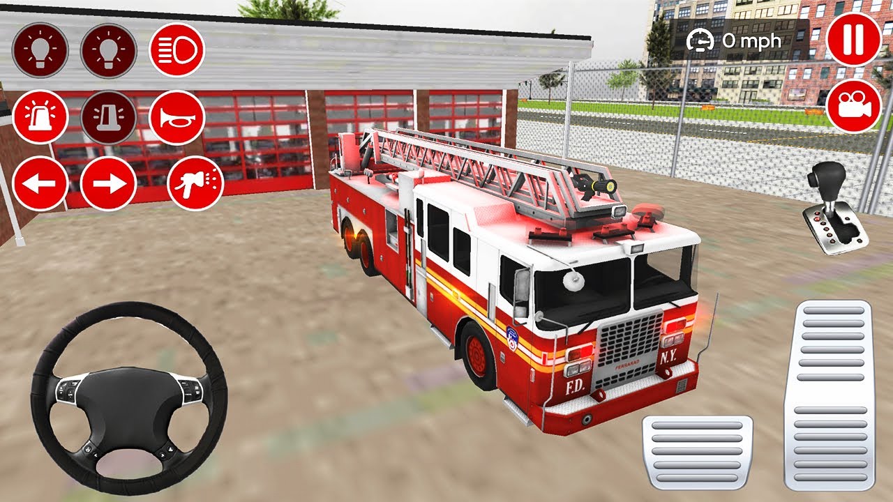 Real Fire Truck Driving Simulator - New Fire Fighting Fireman's Daily Job -  Best Android Games #2