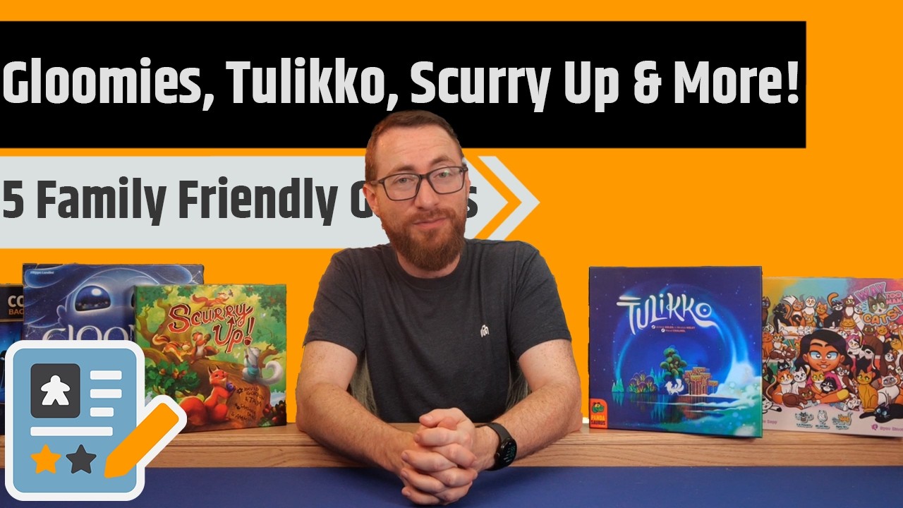 5 Family Friendly Game Reviews - Gloomies, Tulikko, Codenames: Back To Hogwarts & More!