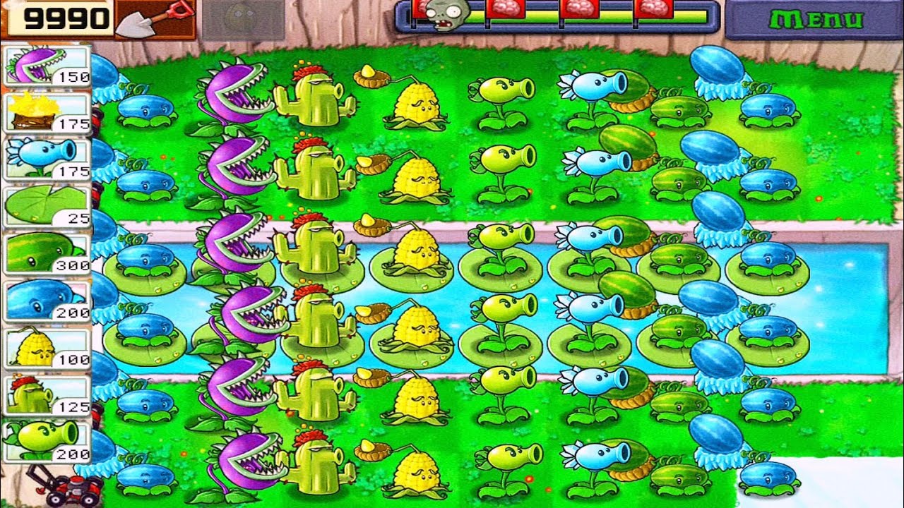 Plants vs Zombies • Adventure Pool Level (6/7) • Full Walkthrough HD [ 1080p ] [ 60 fps ] 