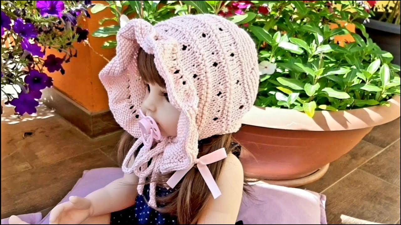 Cuffietta Laura a maglia / Laura knitted bonnet / Gorro de punto Laura