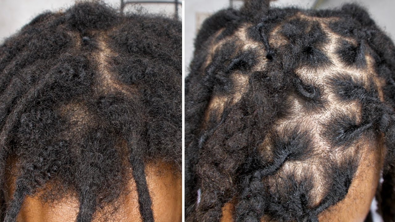 3 MONTHS OF NEW GROWTH Hair Retwist (Braided Technique) | NO clips, NO products!