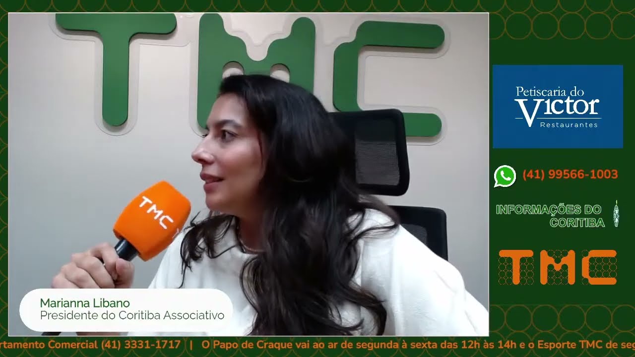 MARIANNA LIBANO, PRESIDENTE DO CORITIBA ASSOCIATIVO, FALOU COM A TMC SOBRE O CLUBE 09/03/26