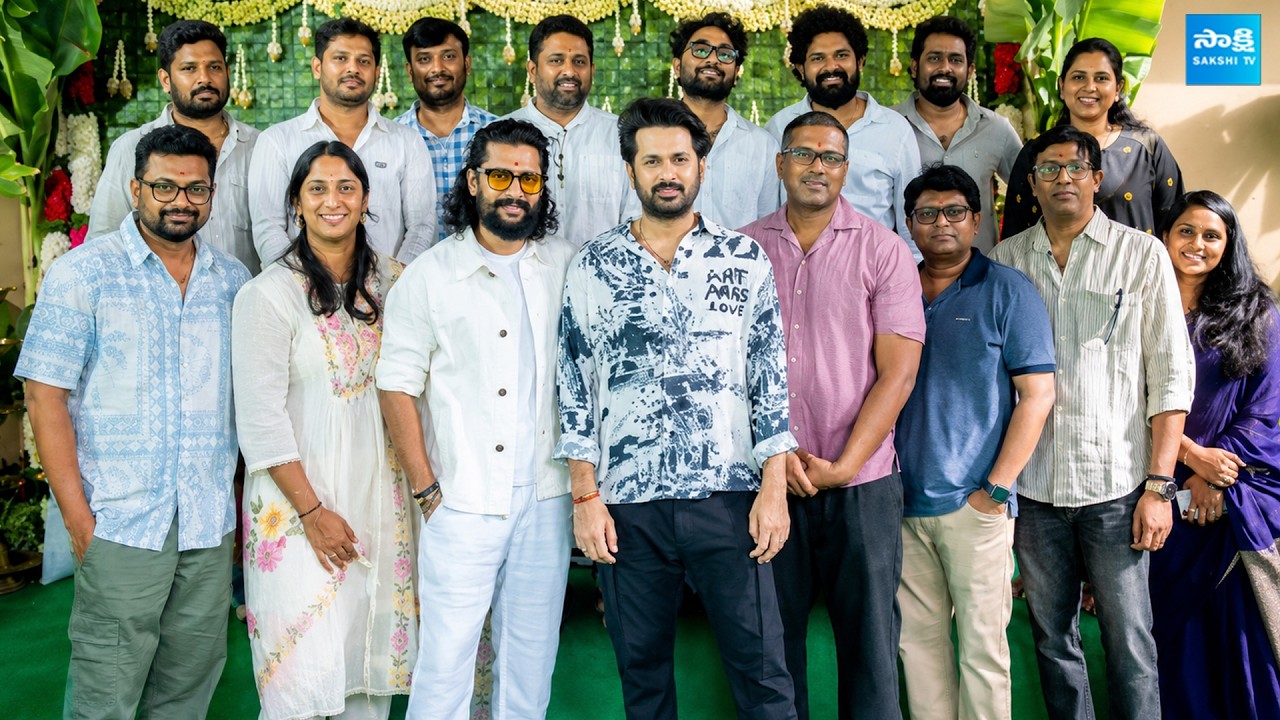 Alias Rukmini Movie Pooja Ceremony : Nani | Nitin | Deepthi Ganta | Sakshi Tv Cinema