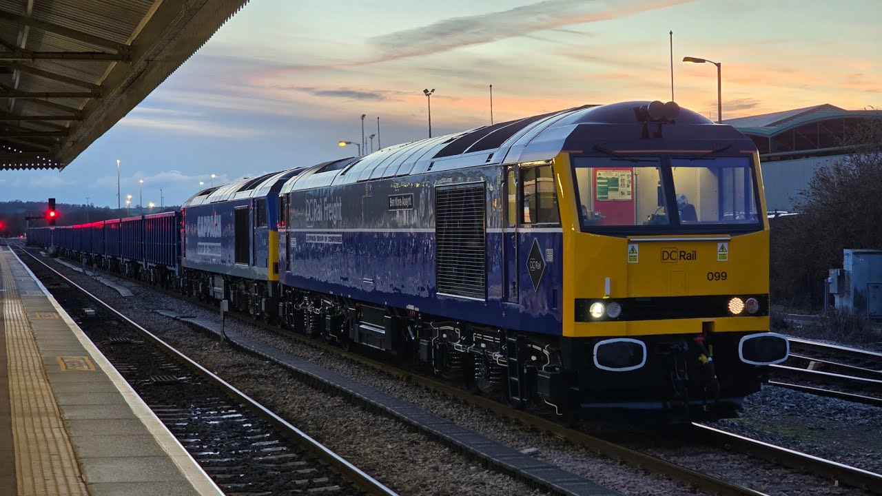 Colas 67027 at Laverstock South and DCR 60099 & 60028 at Westbury 04/02/26 