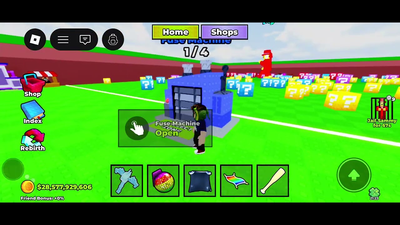 Lucky block breaking