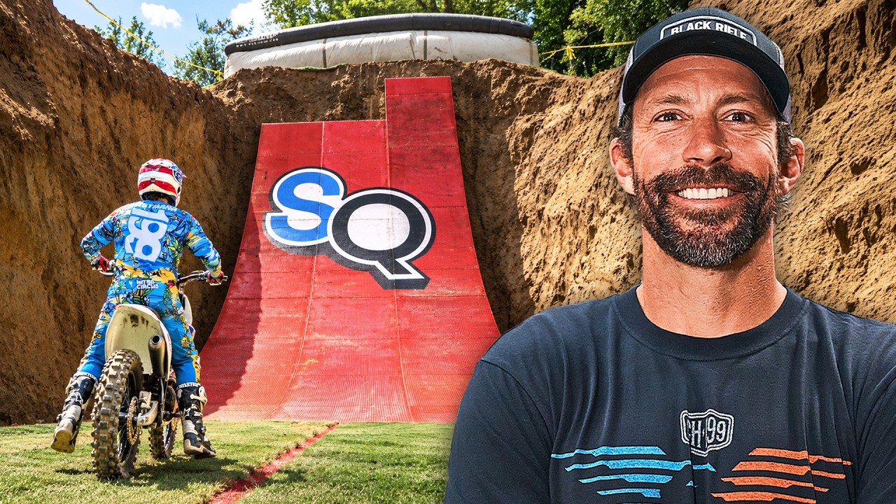Testing the World's tallest dirt bike ramp