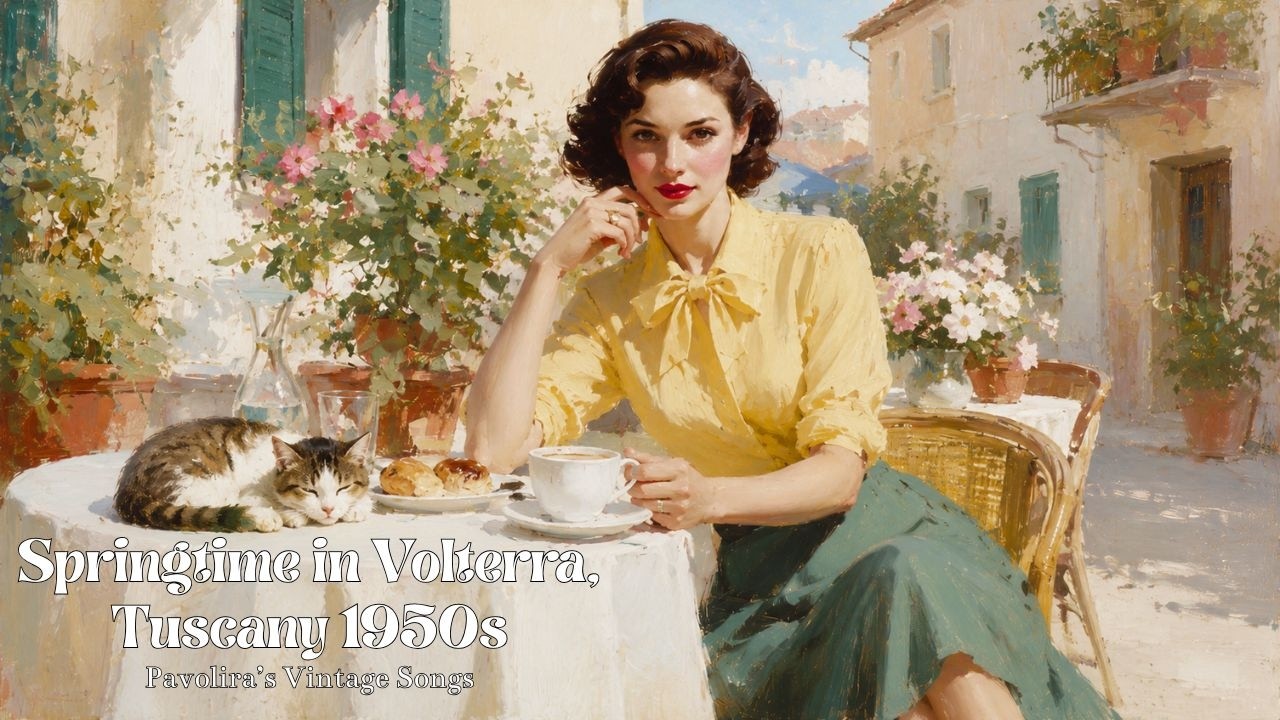 Springtime in Volterra, Tuscany 1950s | Old Stone Caf&eacute; | Pavolira&rsquo;s Vintage Songs.