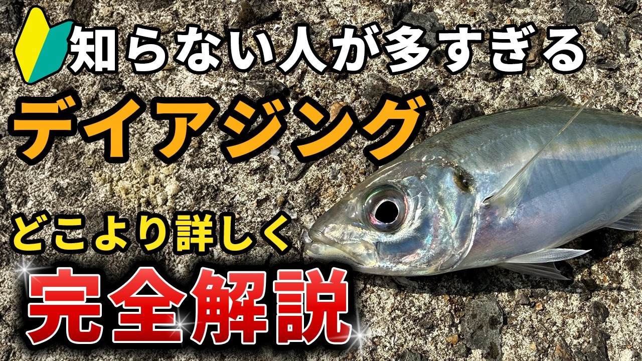 【知らない人多すぎ】デイアジング完全攻略！釣り方の基本〜極意を徹底解説【日中・デイゲーム】