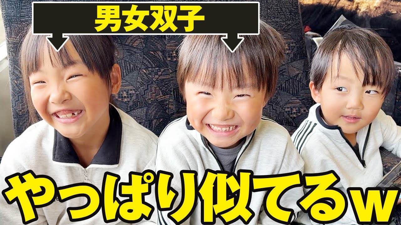男女双子やけどやっぱり似てるｗ天王寺動物園に家族でお出かけ！7才児(小学校1年生)男女双子＆4才児(年少)末っ子の大阪帰省