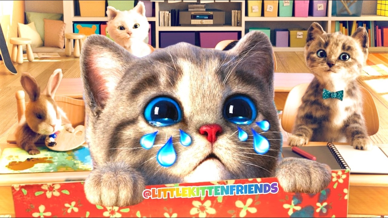 Cute Kitten Little Cat Adventure 🐱 Animated Cat Story ✨ Pet Care and Preschool Learning for babies!