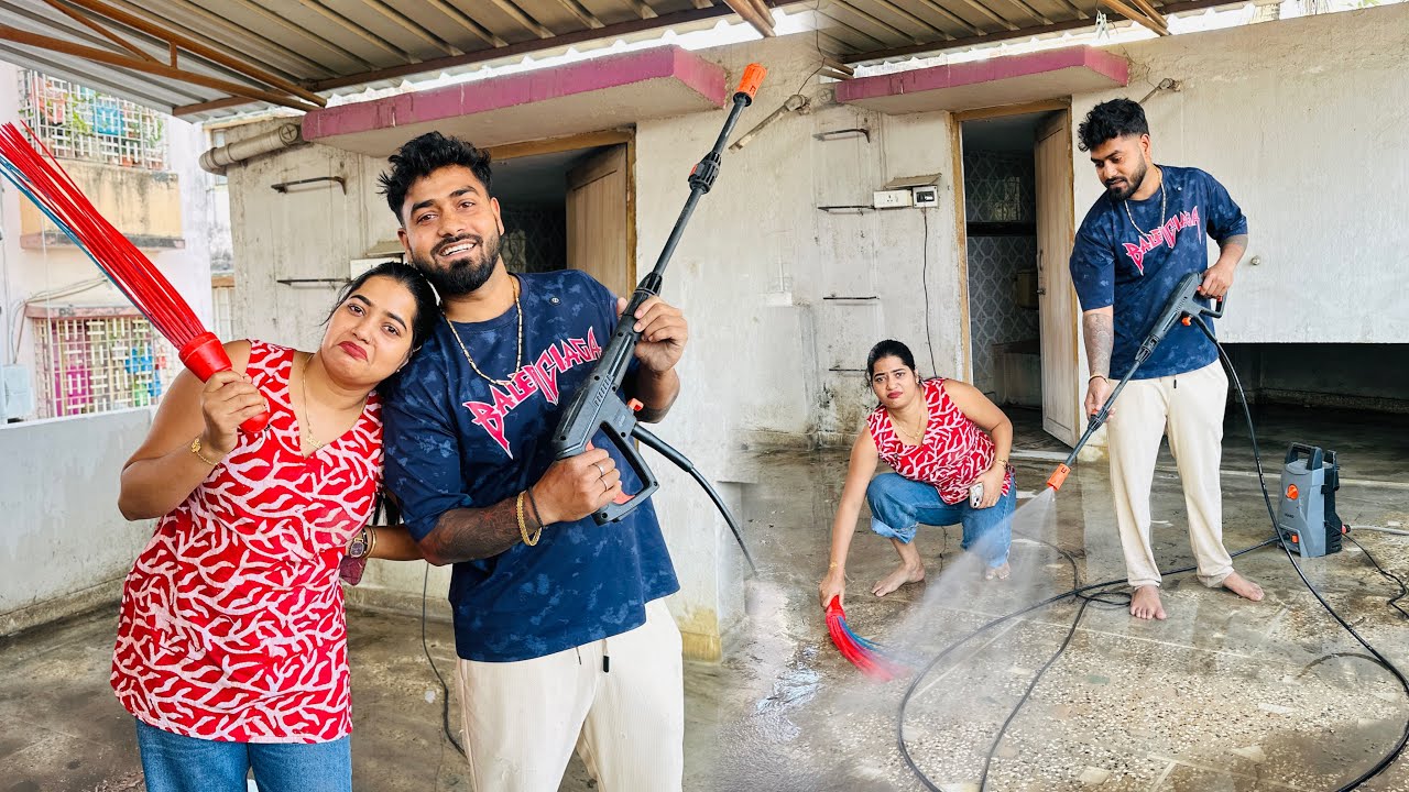 নতুন বাড়িটা পুরো ধুয়ে পরিষ্কার করলাম  🫡