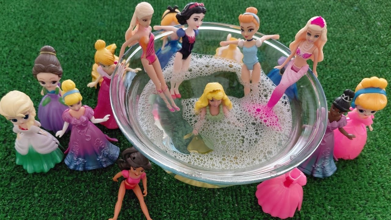 Mattel Disney Princesses Dress up Ariel, Rapunzel, Belle, Tiana, Sindirella, Mulan DIY