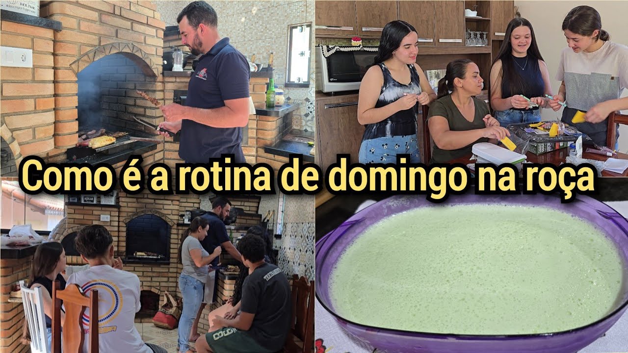 EU E FAMÍLIA ABRINDO RECEBIDOS🎁CHURRASCO DO MARIDÃO+SOBREMESA+LAVEI AS CALÇADAS.