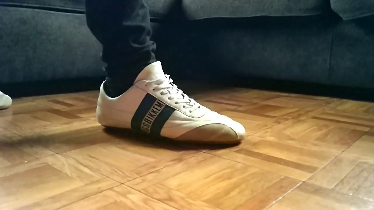 Bikkembergs White SLOW MOTION super skinny black jeans