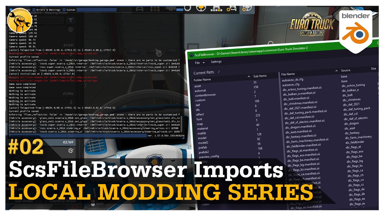 Импорт моделей из ETS2 в Blender | TruckersMP: серия локального моддинга | #EP2