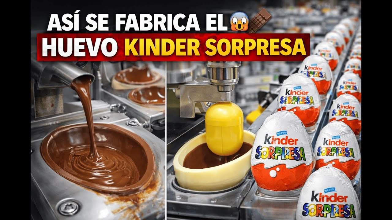 ASÍ SE FABRICA EL HUEVO KINDER SORPRESA 😱🍫 El proceso que no imaginabas