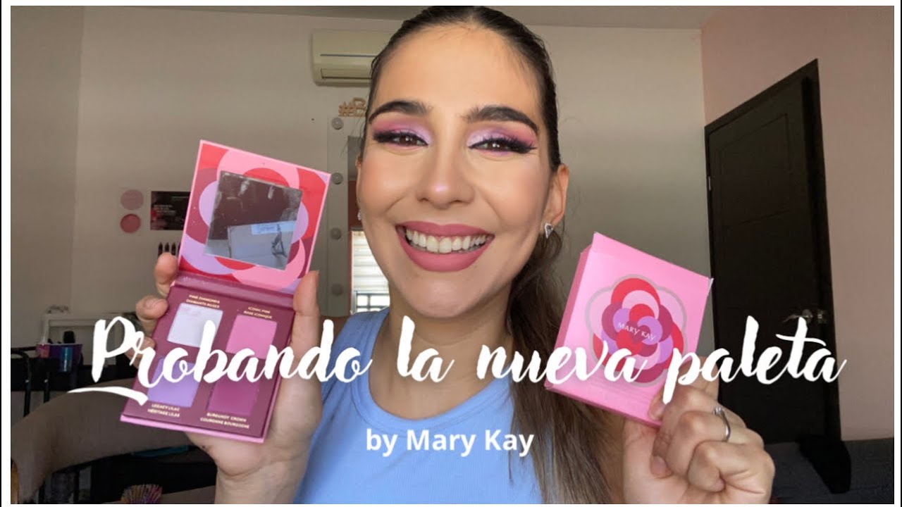 Probando la nueva paleta de sombras BY Mary Kay |Makeup time| 💄