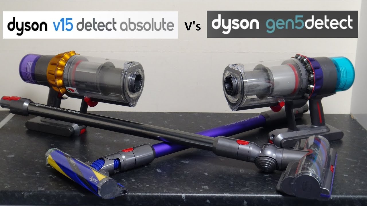 Dyson Gen5 Detect Absolute против Dyson V15 Detect Absolute