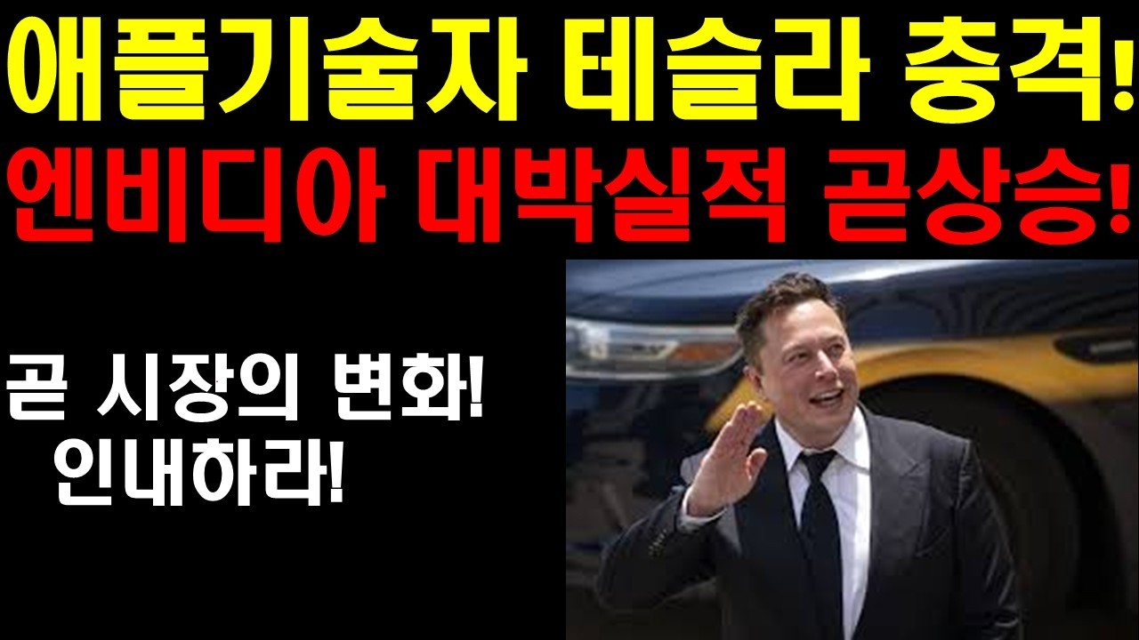 애플기술자 테슬라 자율주행에 충격먹은 이유! 애플 자율주행은 실패 했지만 테슬라는 달랐다! 레벨이 다른 테슬라 자율주행! 곧 대박 날것! 엔비디아 괴물실적 곧 상승이 온다!