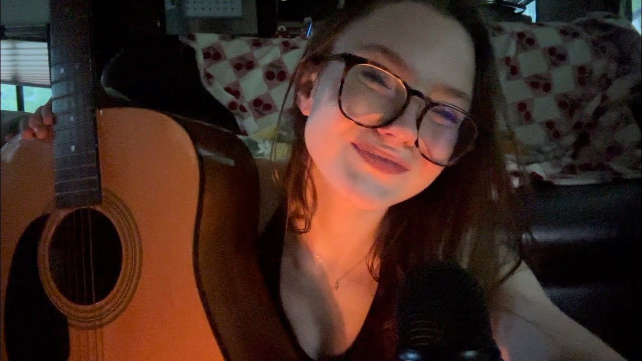 | asmr | guitar strumming w/ some singing/humming & other triggers 🫶🏼✨ (kinda chaotic again)