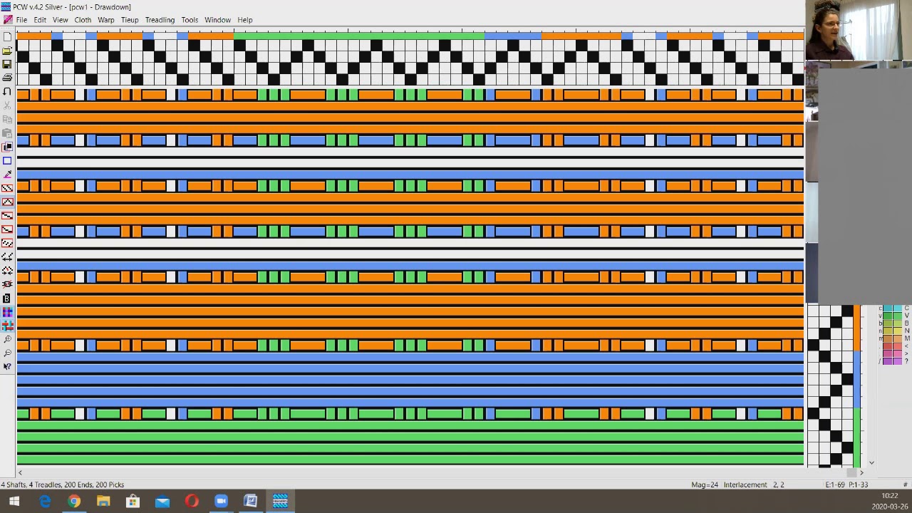 Demo Fiberworks en Windows - 1 (logiciel de tissage)