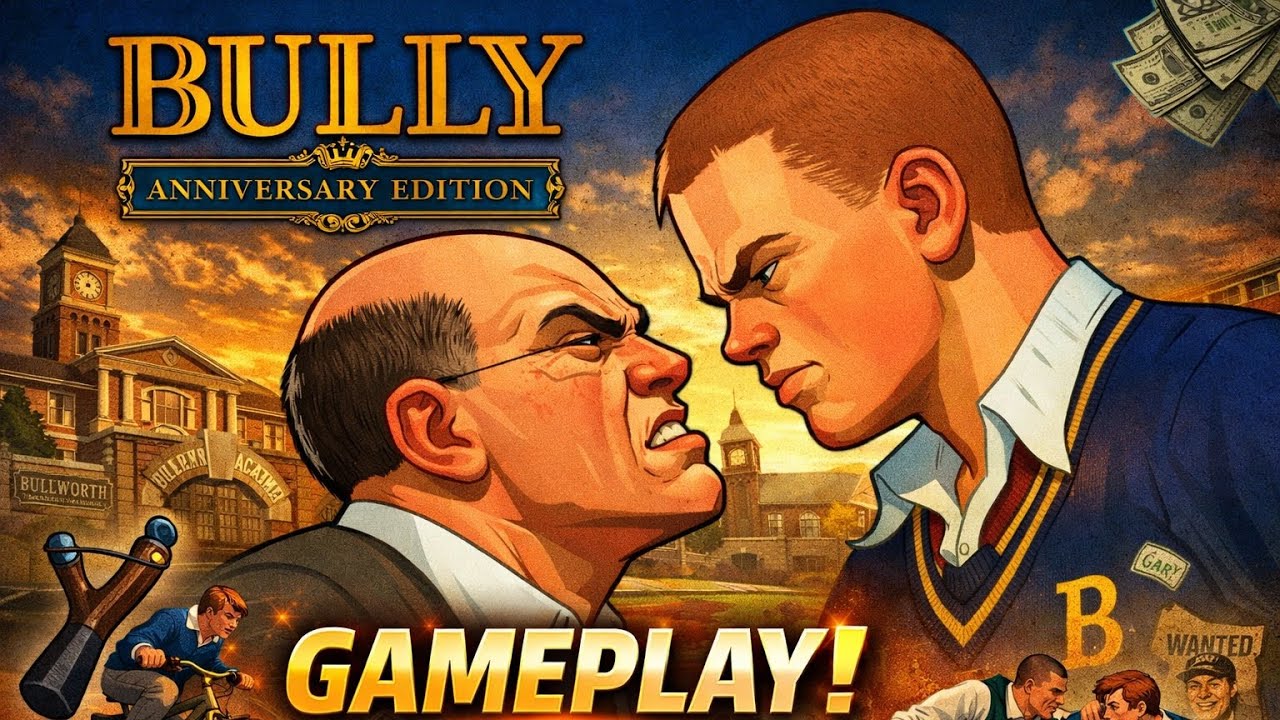 bully anivarsary edition gameplay…….