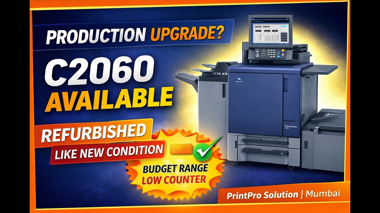 Konica Minolta AccurioPress C2060 Refurbished | Low Counter  | Mumbai  | PrintPro Solution