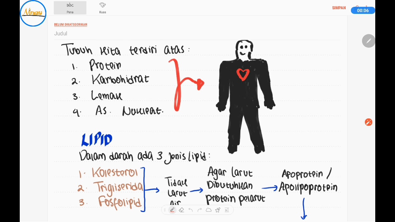 Konsep Dasar Lipid(Lemak) : Kolesterol, Trigliserida, Fosfolipid