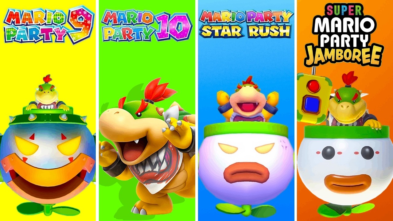 Evolution of Bowser Jr Minigames in Mario Party Games (2012-2025)