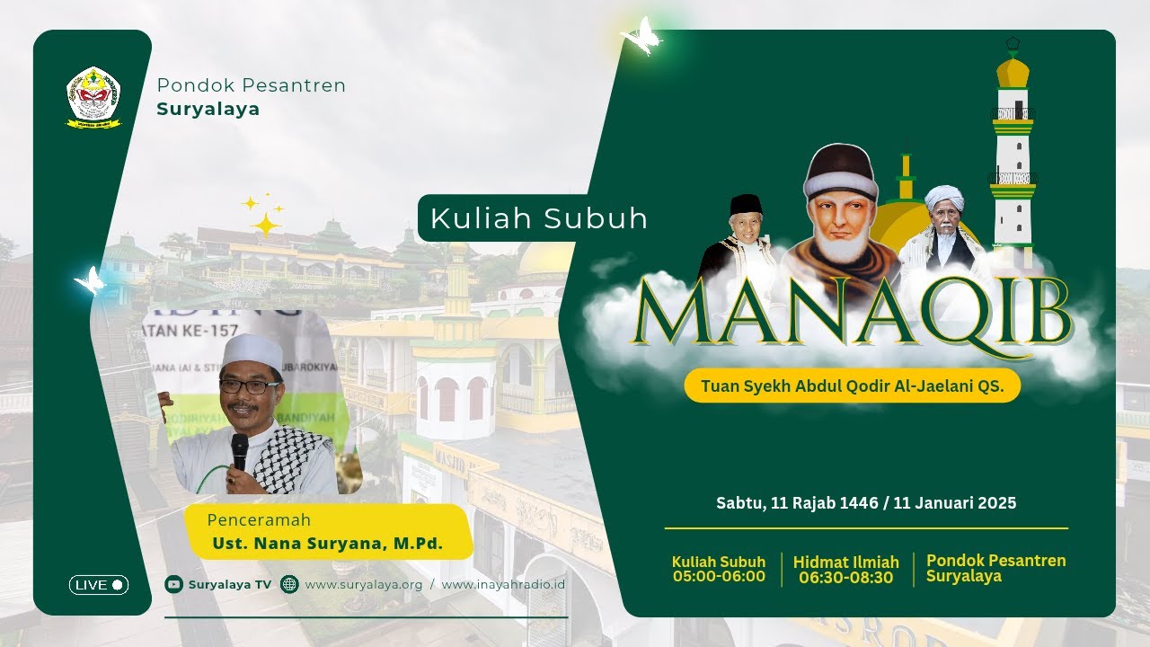 Kuliah Subuh Manaqib Bulan Rajab 1446 H.