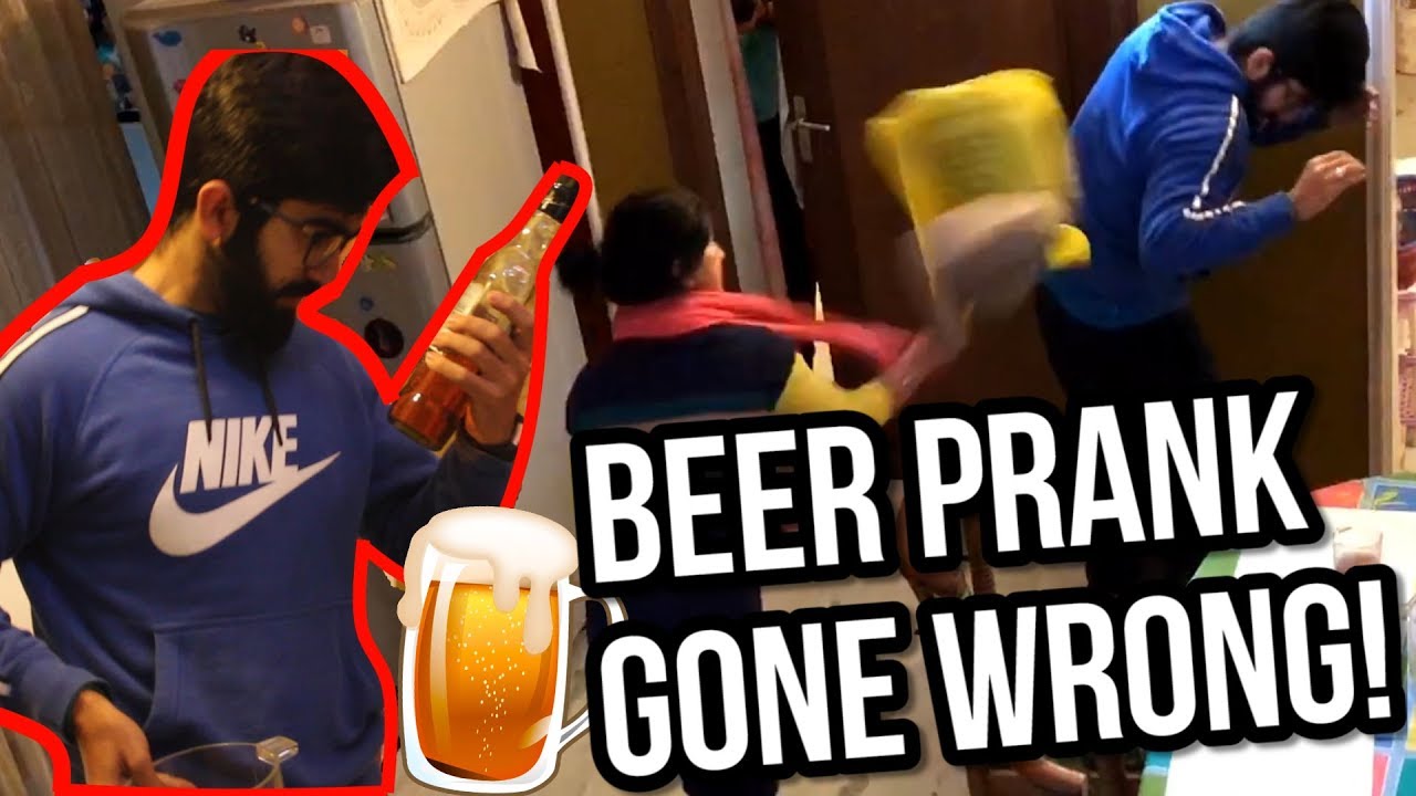 BEER PRANK ON INDIAN MOTHER ... PRANK GONE WRONG !!!
