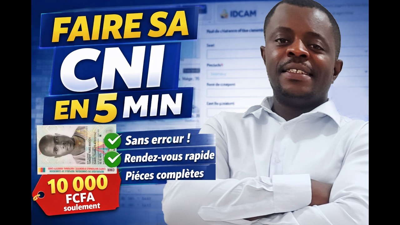 New Cameroon National ID Card 2026 How to Apply Online Fast Appointment Booking