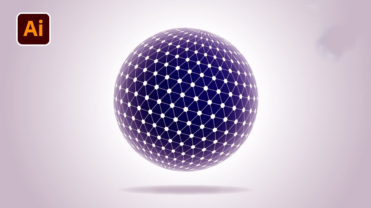 How to create Spherical Tesseract Shape in Adobe Illustrator Tutorial  | Illustrator Tutorial