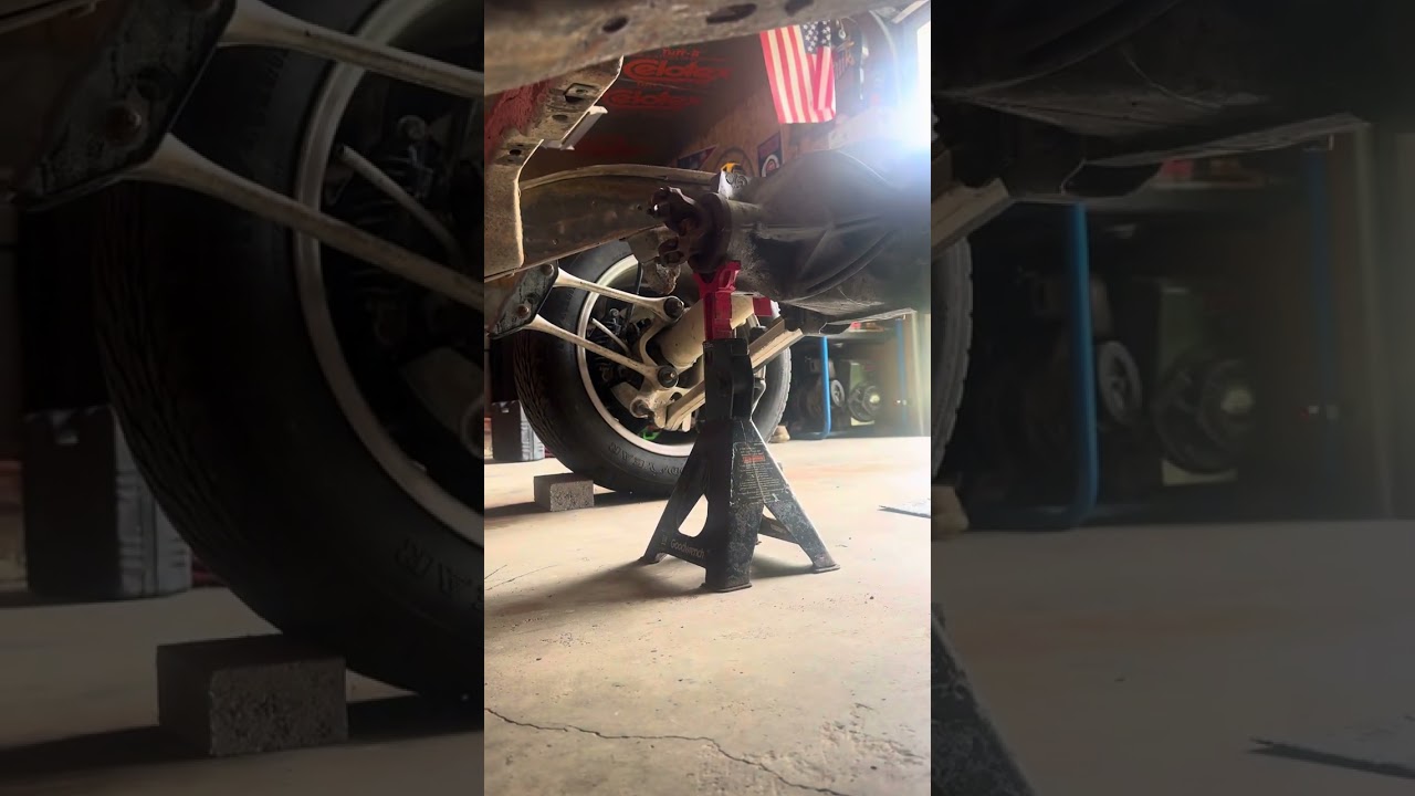 C4 Corvette independent rear suspension swap to a 2nd gen S10 mockup 