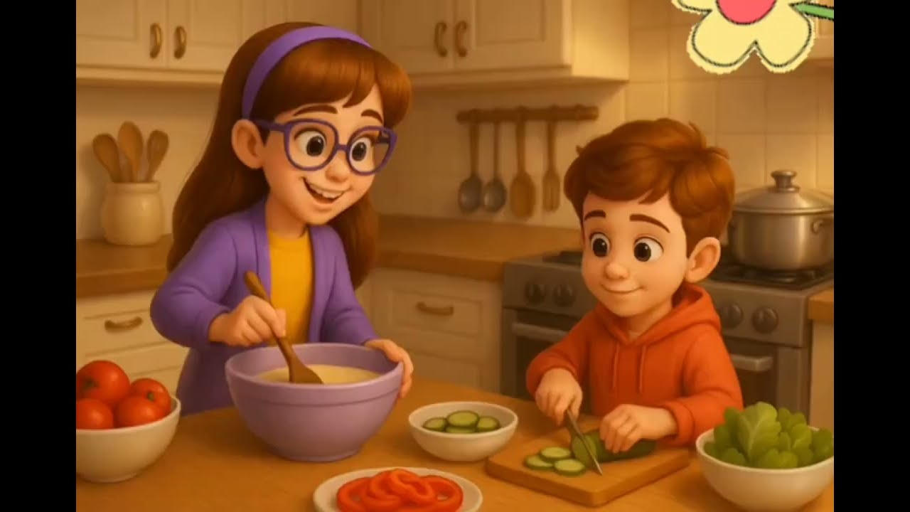 حكاية : أسرة متعاونة  /  فيديو تعليمي للمدارس الرائدة 