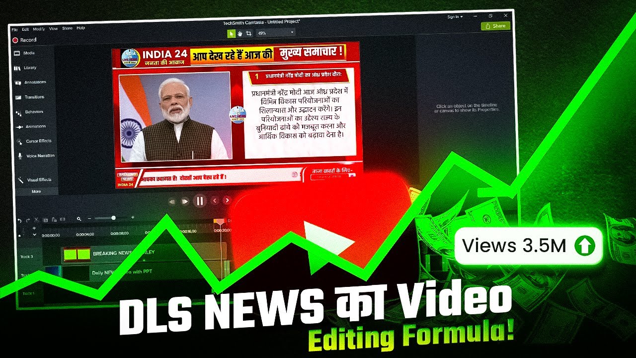 DLS NEWS जैसा Video कैसे बनाएं? (Faceless News VIDEO Editing Guide) #creatorclassroom