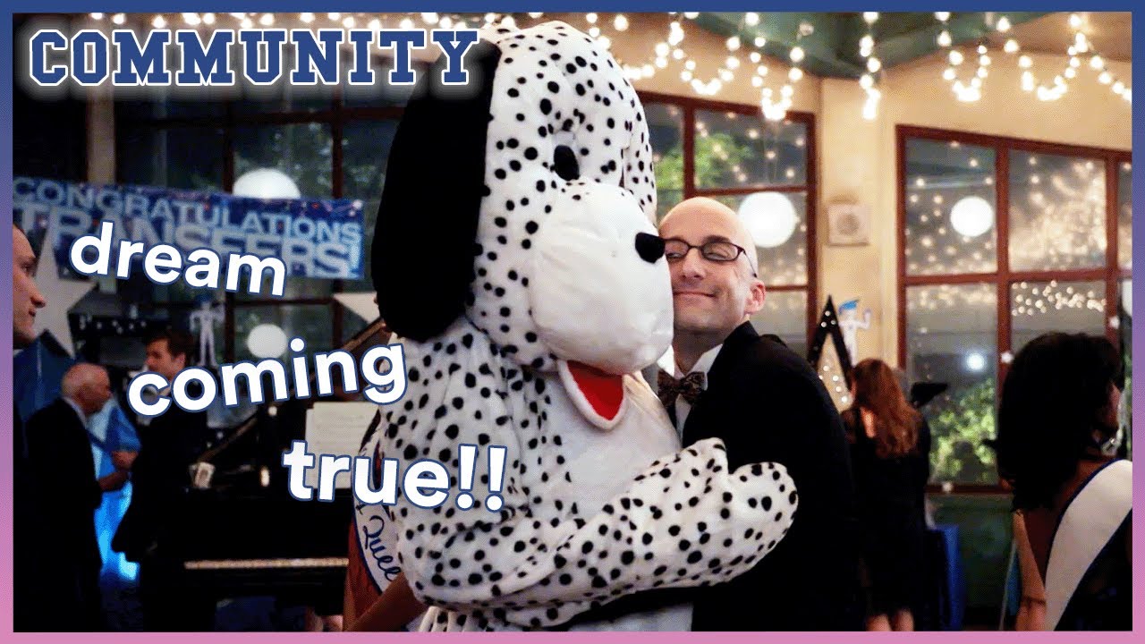 Dean Pelton loving dalmatians for 9 minutes straight | Community