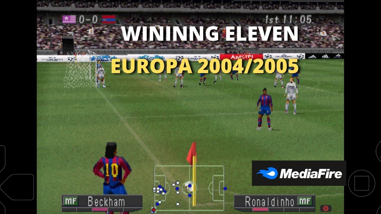 UEFA 2004/2005 para 3mulator de PS1 (ePSXe) Baixe Grátis.