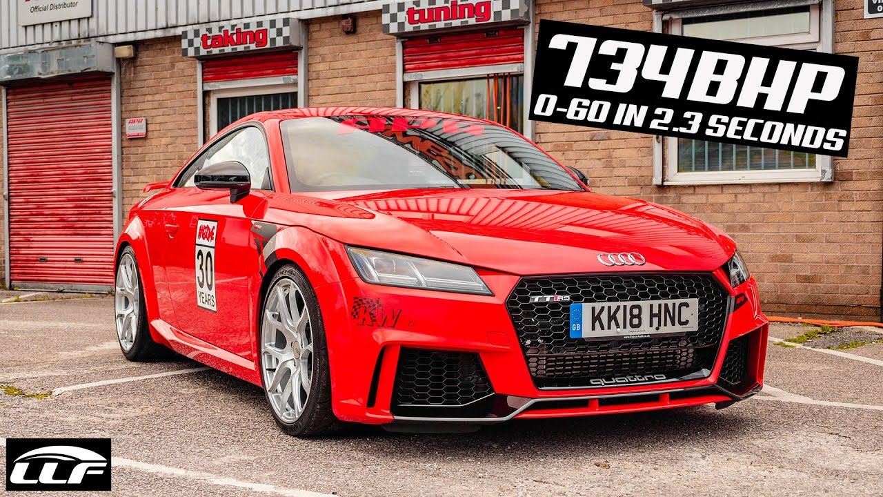 Этот Audi TTRS мощностью 734 л.с. разгоняется от 0 до 60 миль в час за 2,3 секунды