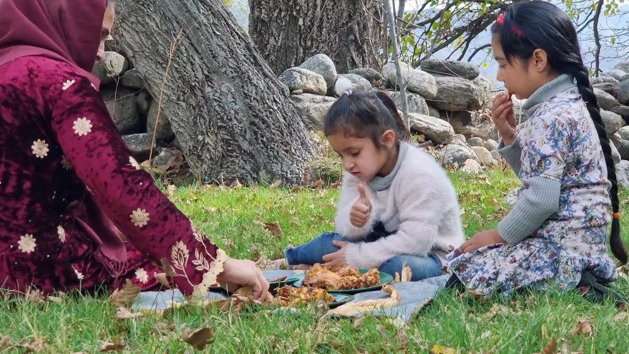 Приготовление пищи на природе и расслабляющая деревенская жизнь в Афганистане