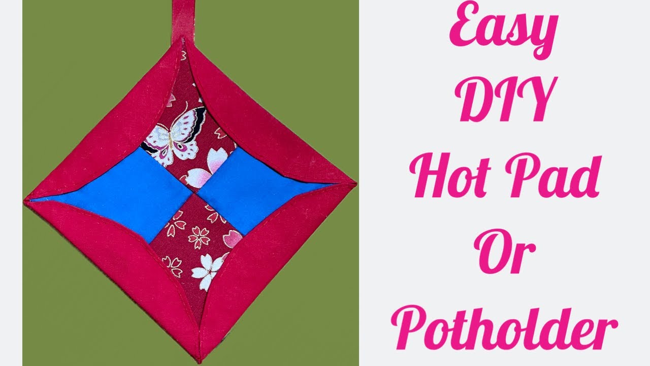 How To Make A Beautiful Quilted Potholder/Hot Pad With New Tricks / Sewing Tutorial  @TheTwinsDay ​