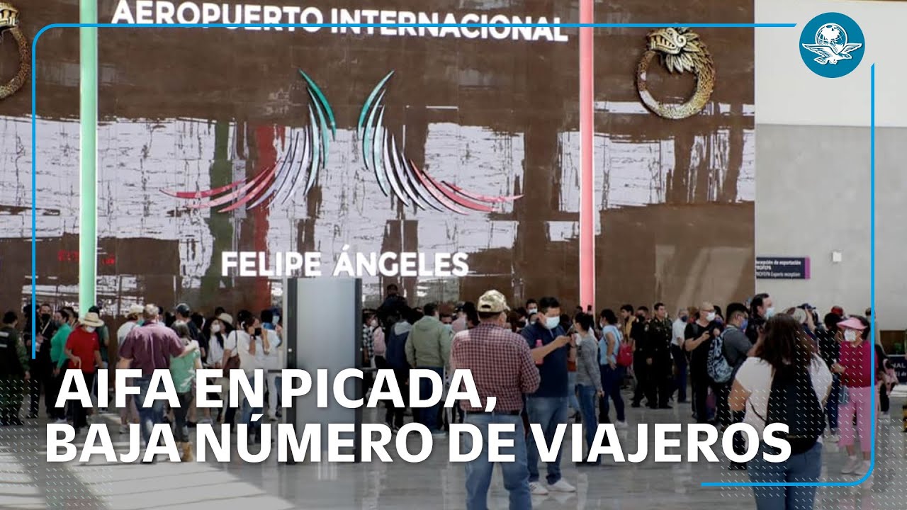 El AIFA no levanta el vuelo; pierde pasajeros y se va en picada