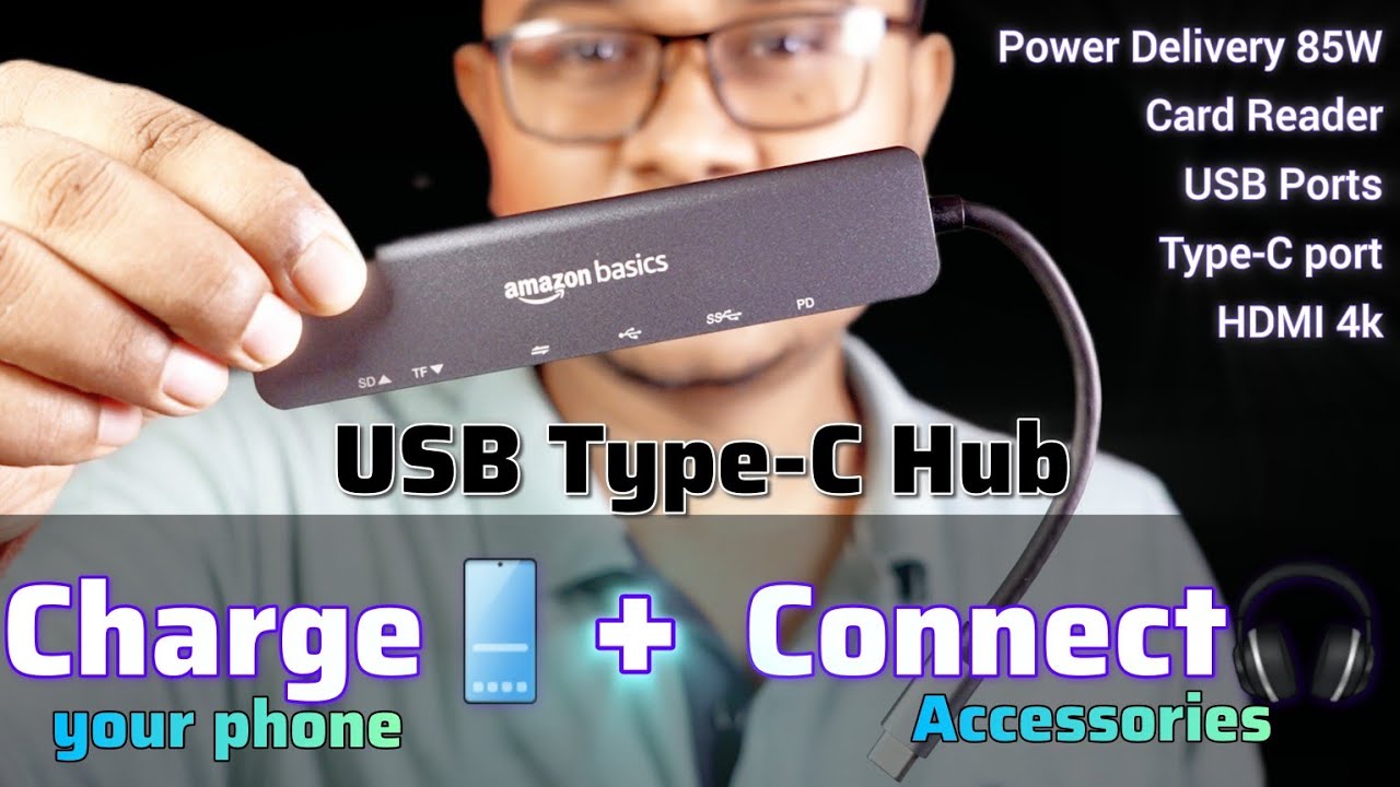 Gadget for your Smartphone - Amazon Basics 7-in-1 USB C HUB for USB C Devices