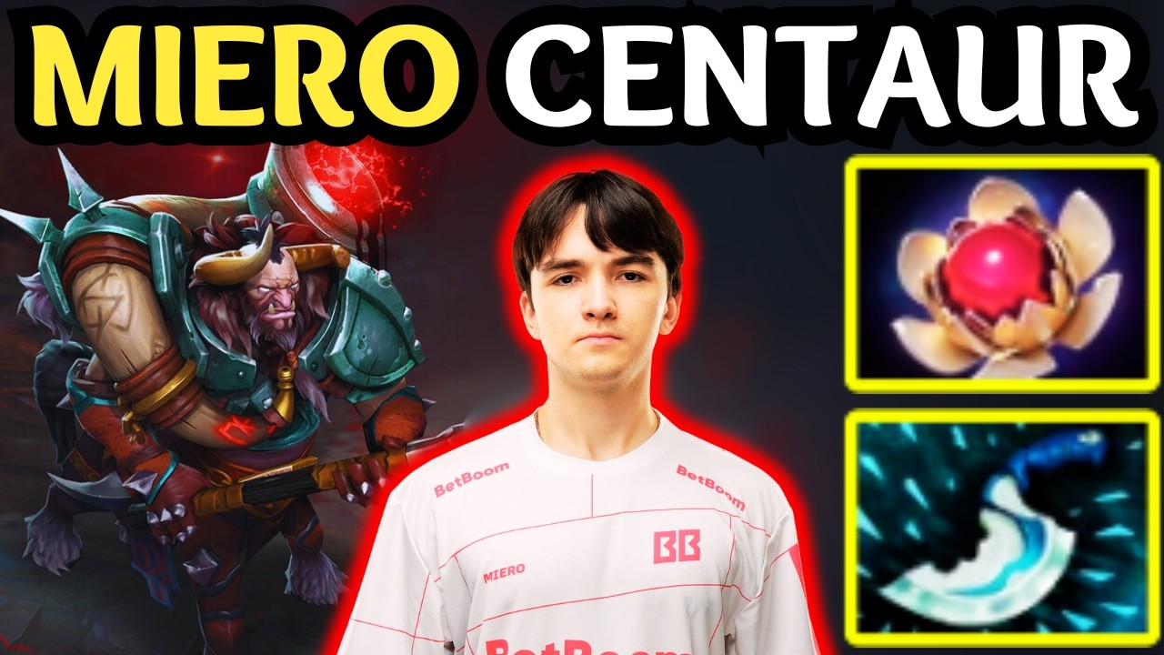 🔥 MIERO CENTAUR WARRUNNER Offlane GAMEPLAY &mdash; Frontline DOMINATION 🔥 Dota 2 Offlane