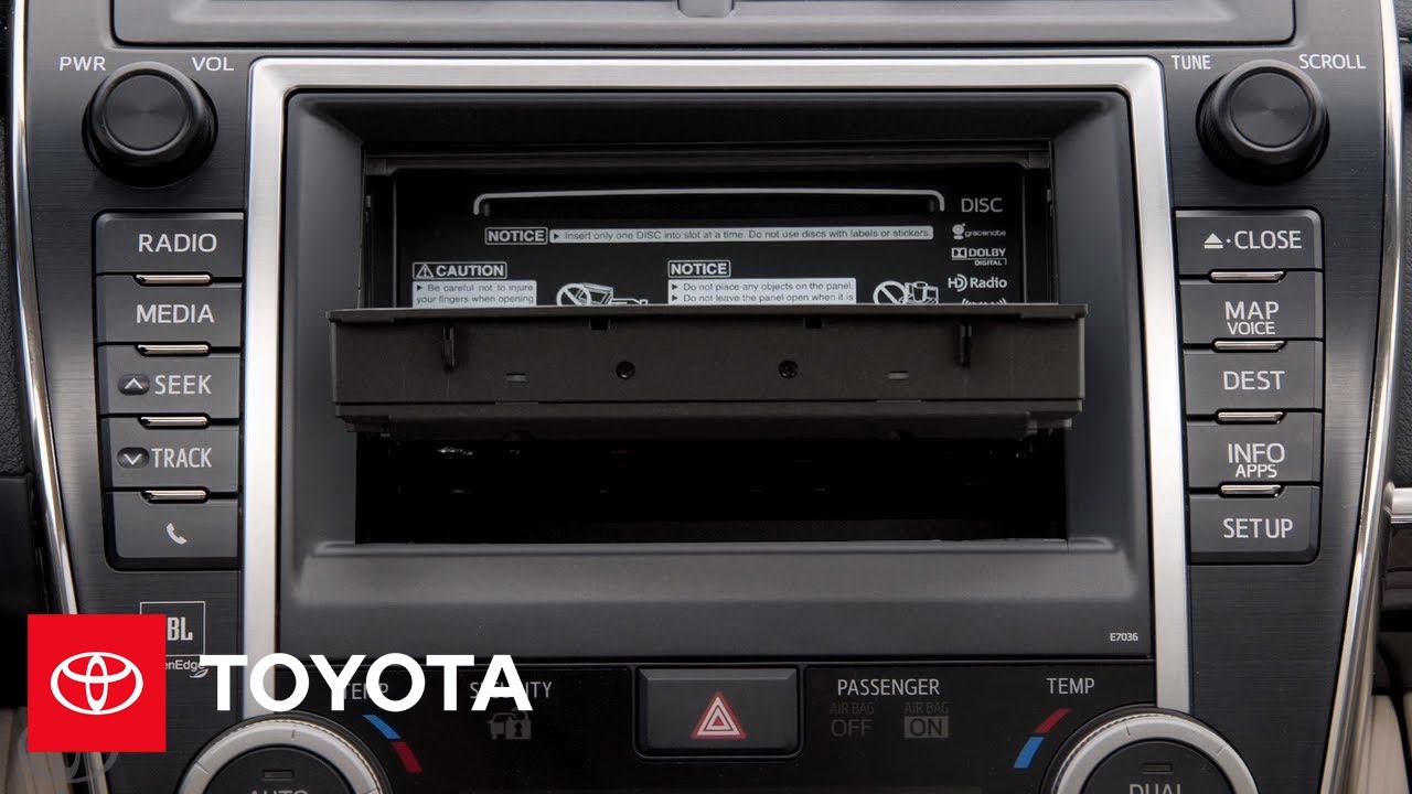 How-To: Use DVD Player on Premium HDD Navigation with Entune&reg; Multimedia | Toyota