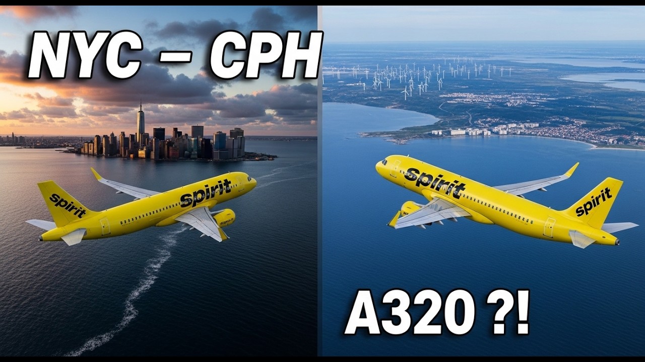 NYC → Copenhagen | Spirit A320 | Microsoft Flight Simulator