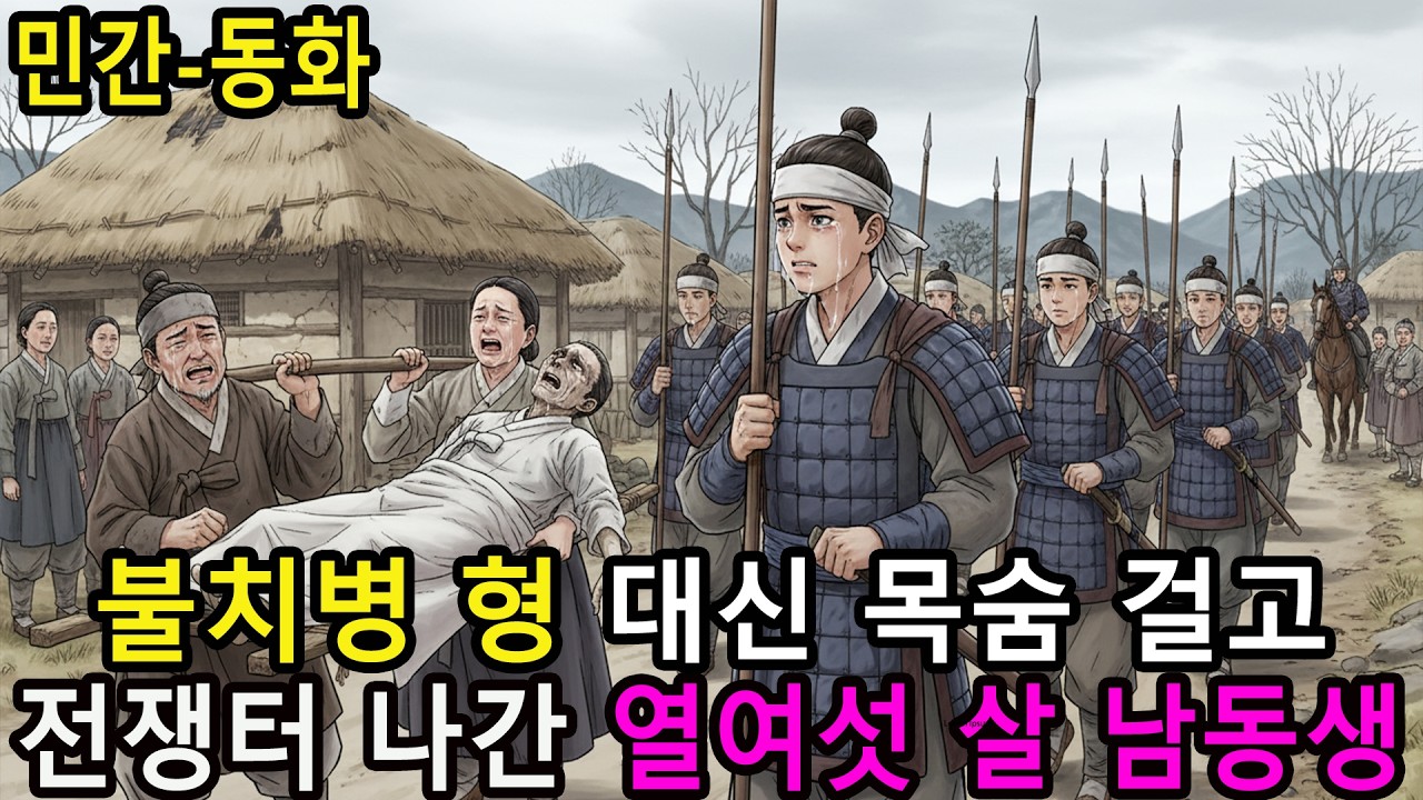 형만은 살려야 해... 폐병 걸린 형 대신 병자호란에 참전한 16세 소년  옛날이야기  야담  오디오북  수면동화  민담